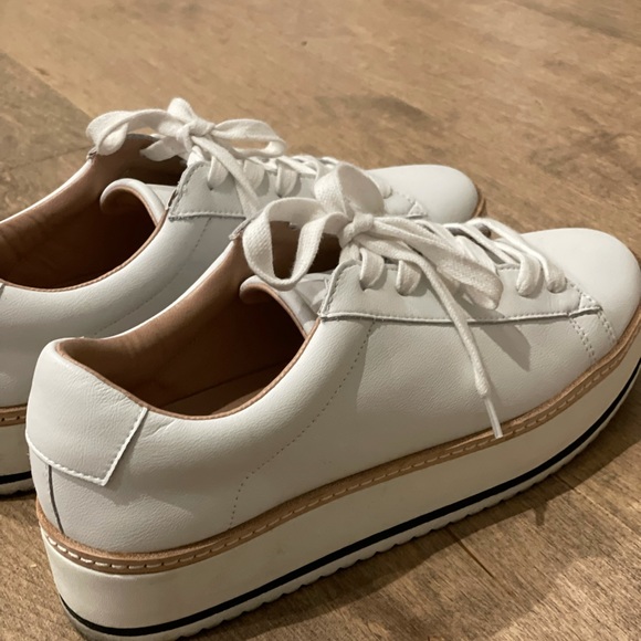 Chelsea u0026 Violet | Shoes | Minie Leather Platform Laceup Sneakers By  Chelsea And Violet | Poshmark